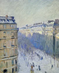 Boulevard Haussmann, sneeuweffect (Flers)